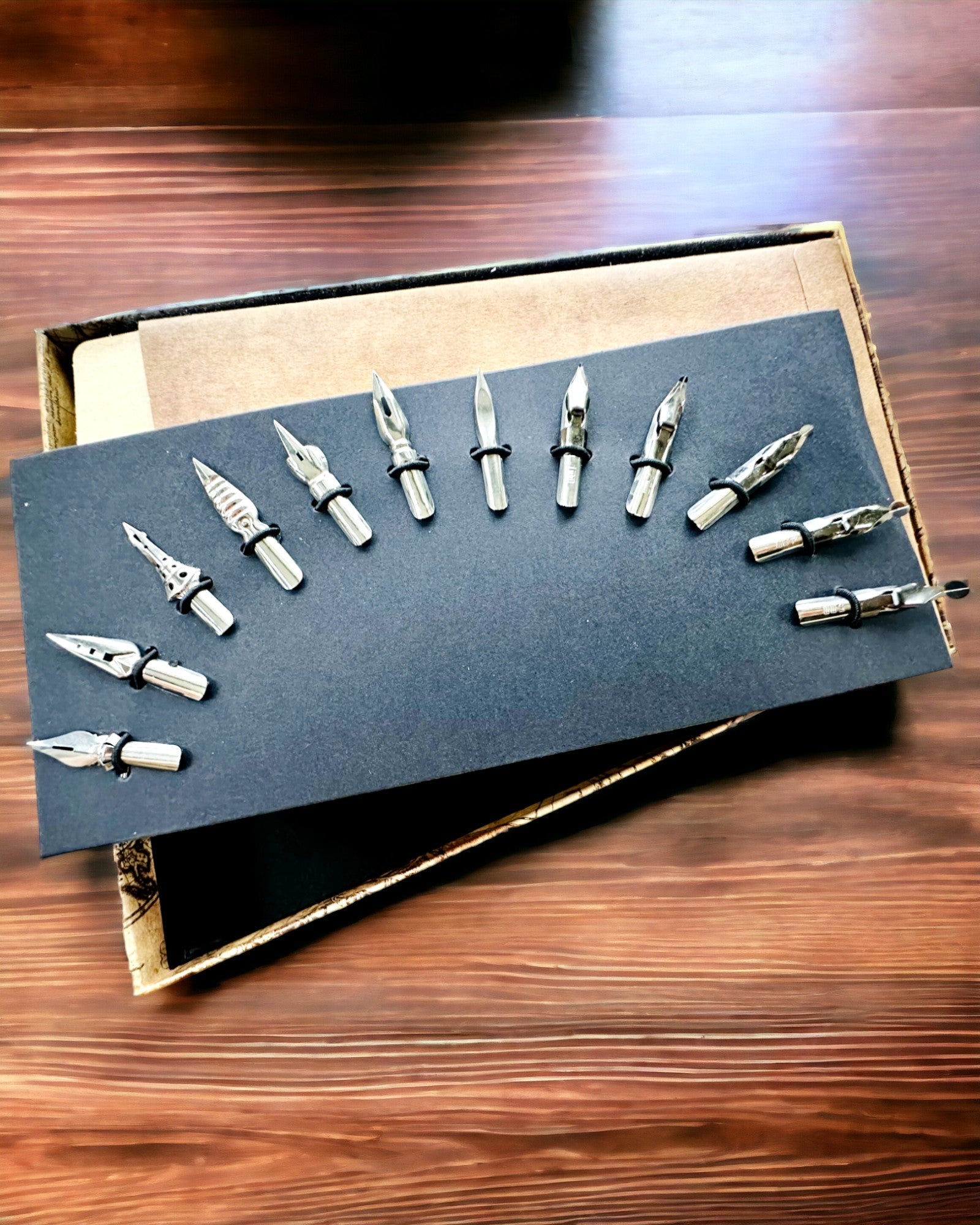 Conjunto Exclusivo de Caligrafia, caneta de imersão e conjunto de tintas, personalização com gravação