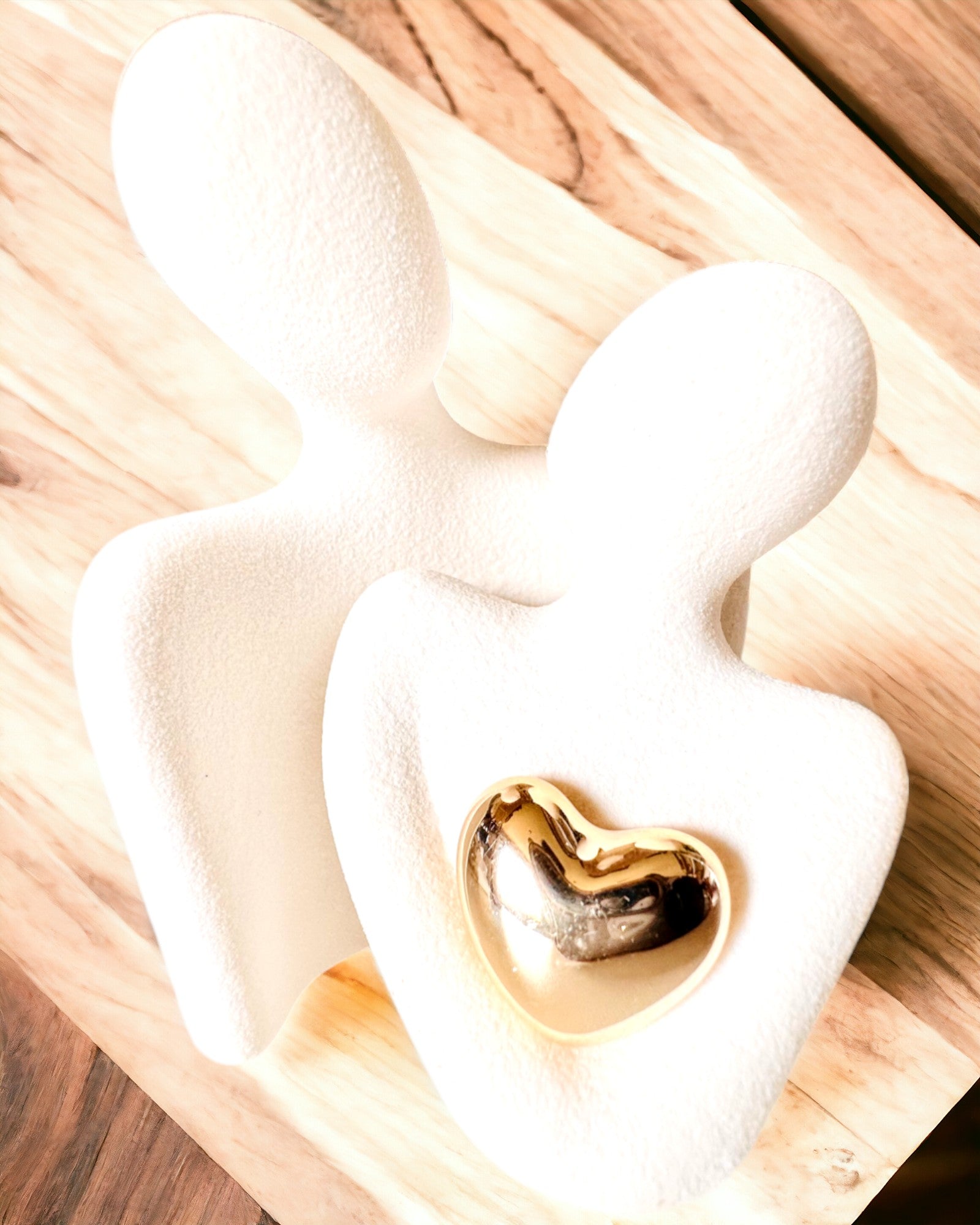 "Amor no coração – Figuras de Família em Cerâmica", possibilidade de personalização com gravação