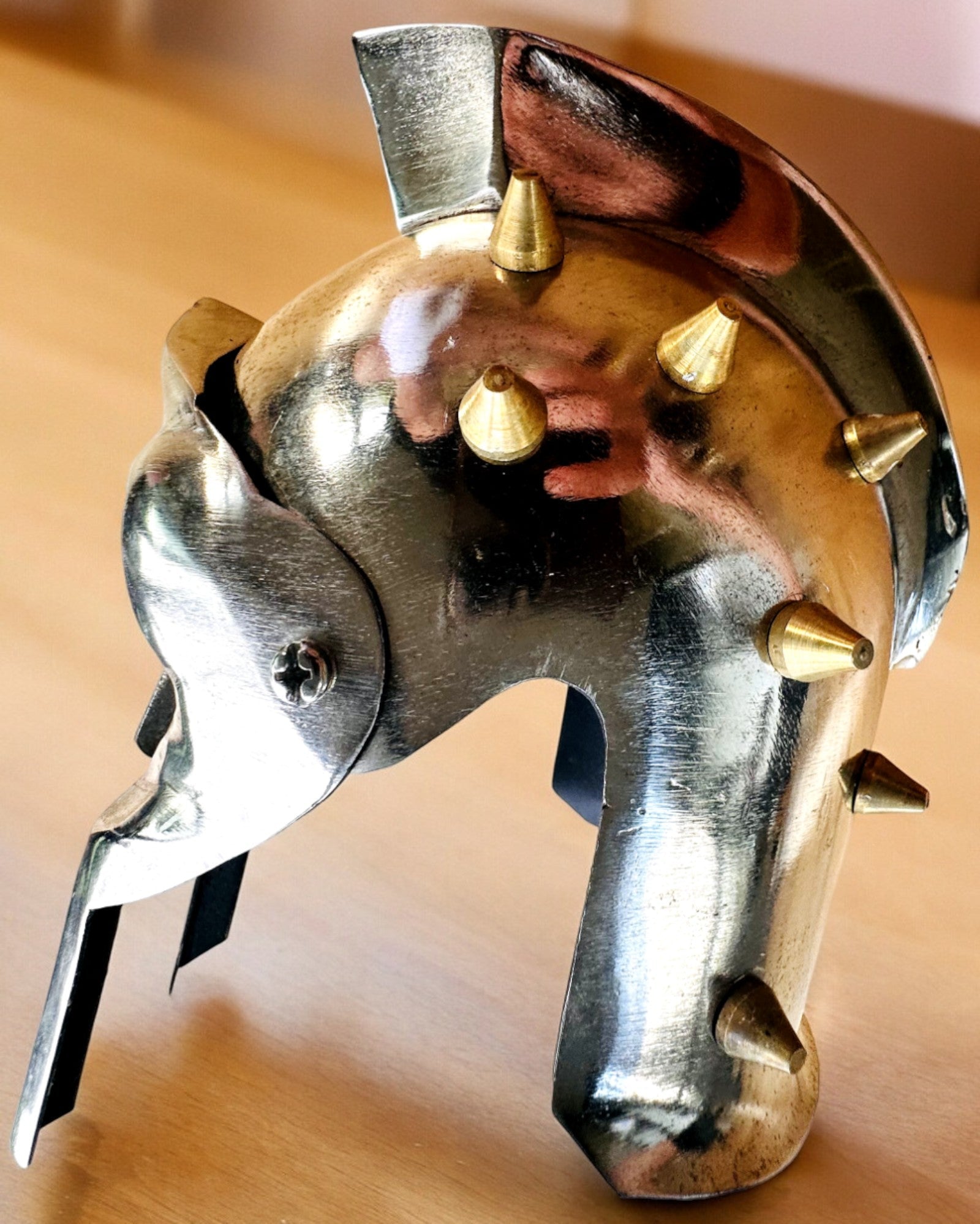 Máscara de Gladiador Cavaleiro "Sparta" - possibilidade de personalização com gravação