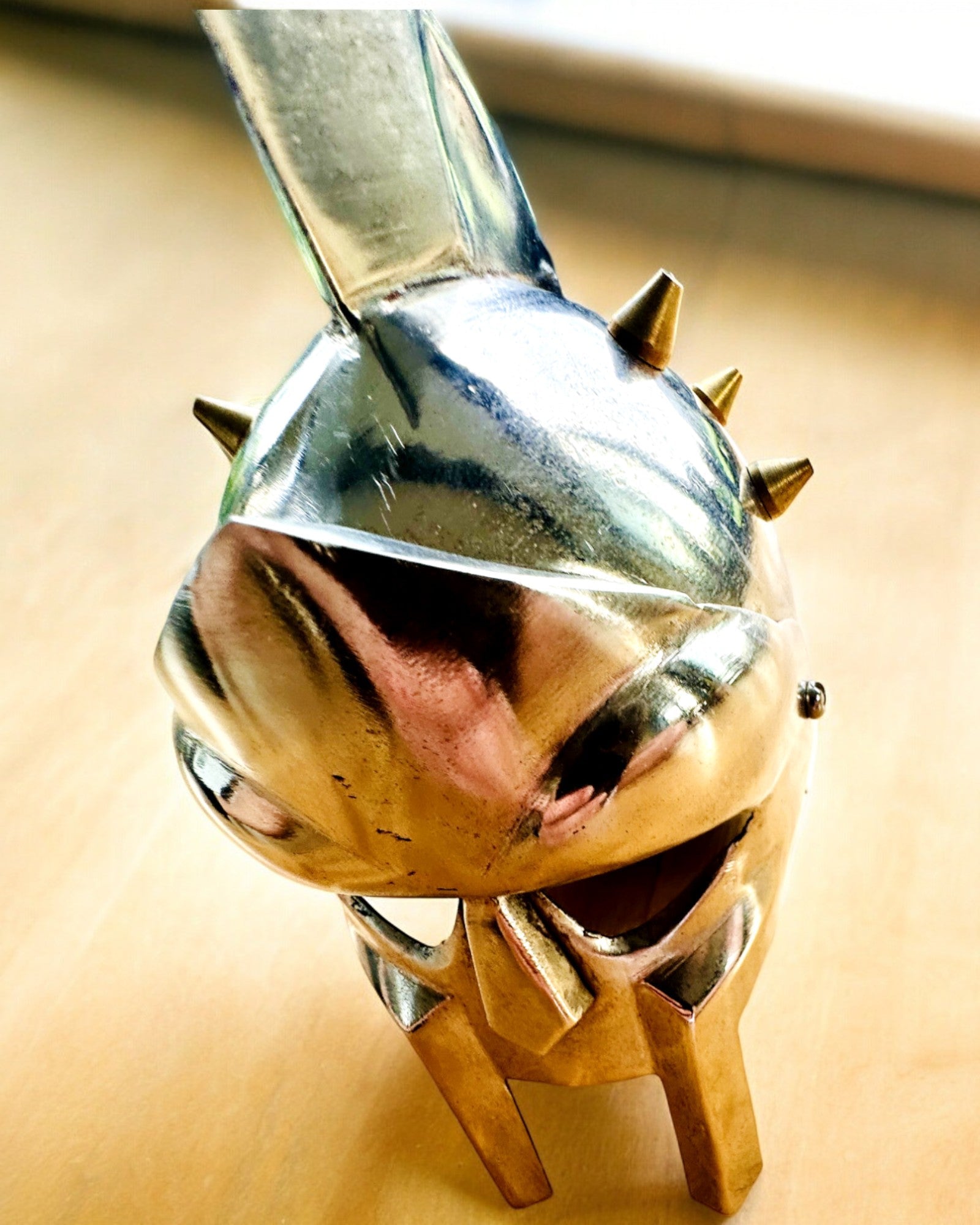 Máscara de Gladiador Cavaleiro "Sparta" - possibilidade de personalização com gravação