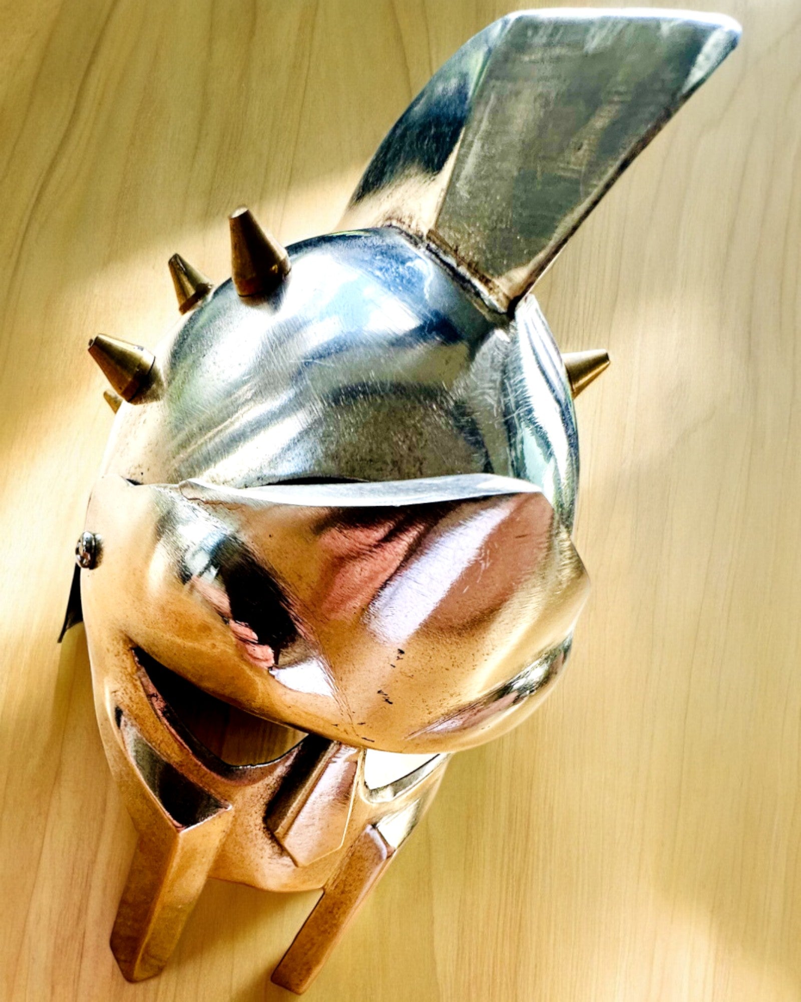 Máscara de Gladiador Cavaleiro "Sparta" - possibilidade de personalização com gravação