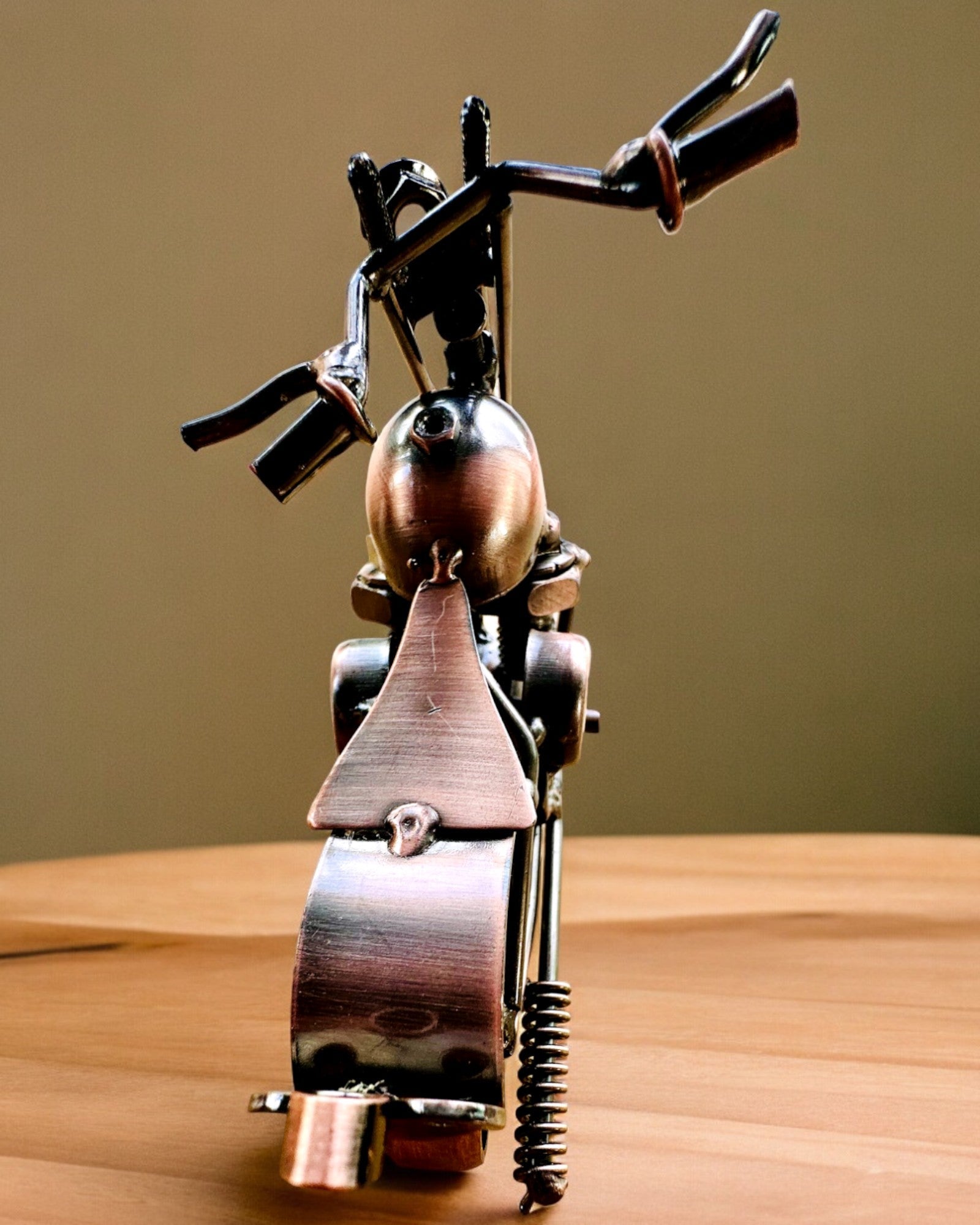 Modelo de Motocicleta Feito à Mão em ferro, Chopper, personalização, gravação para presente