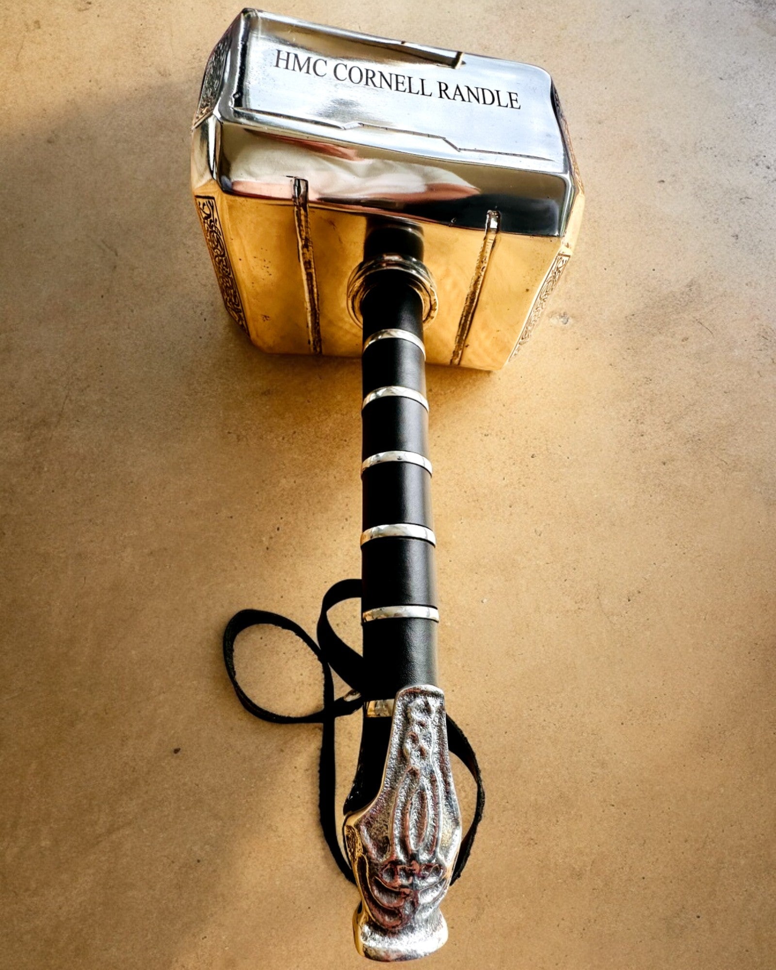 Martelo de Thor "Chief" - Martelo Artesanal Feito à Mão, personalização com gravação para presente