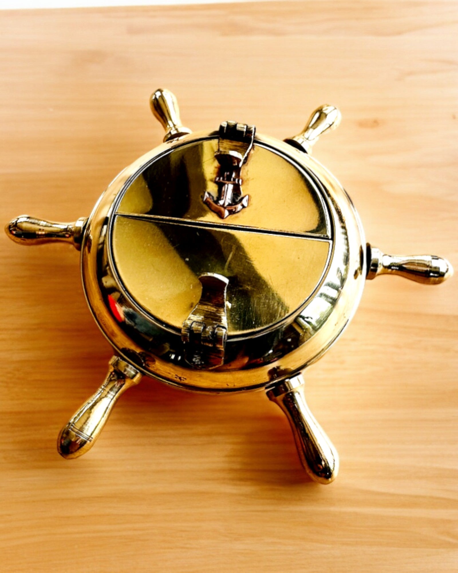 Cinzeiro de Latão do Capitão - opção de personalização para presente com gravação, feito à mão