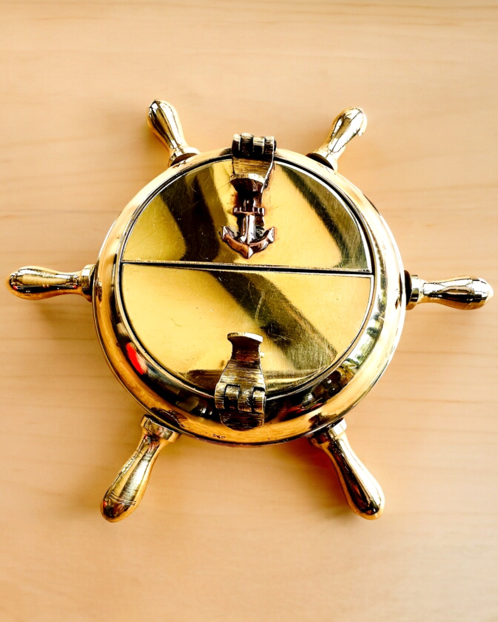 Cinzeiro de Latão do Capitão - opção de personalização para presente com gravação, feito à mão