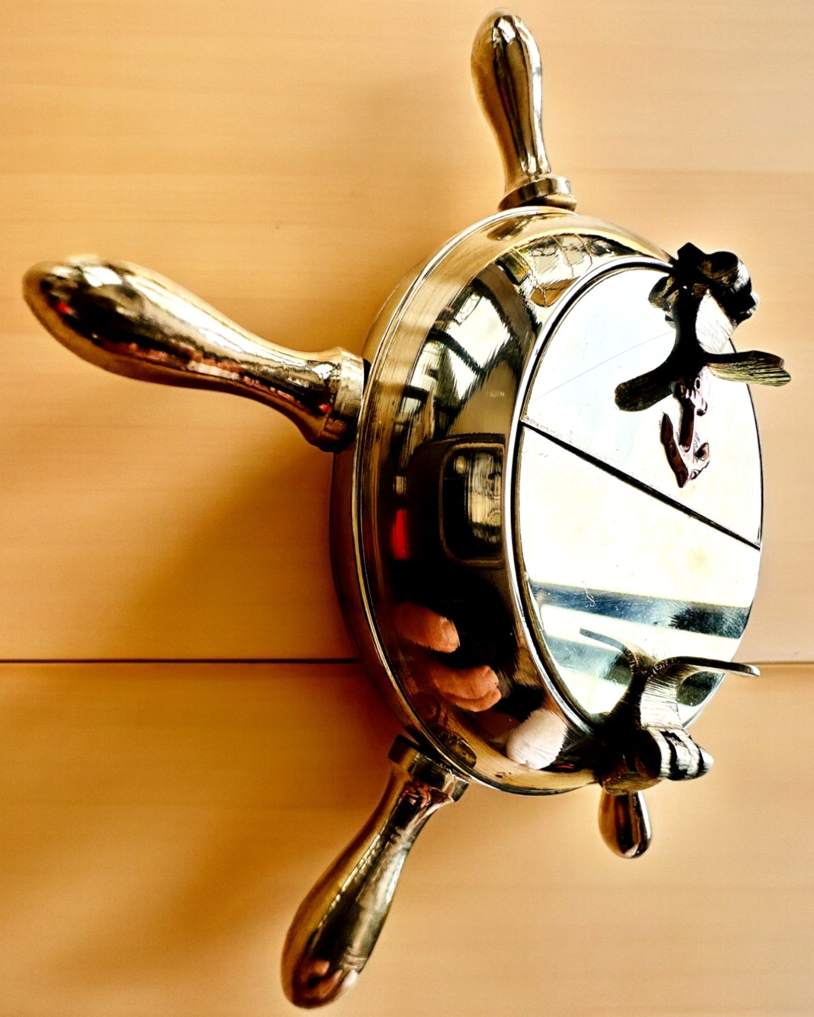 Cinzeiro de Latão do Capitão - opção de personalização para presente com gravação, feito à mão