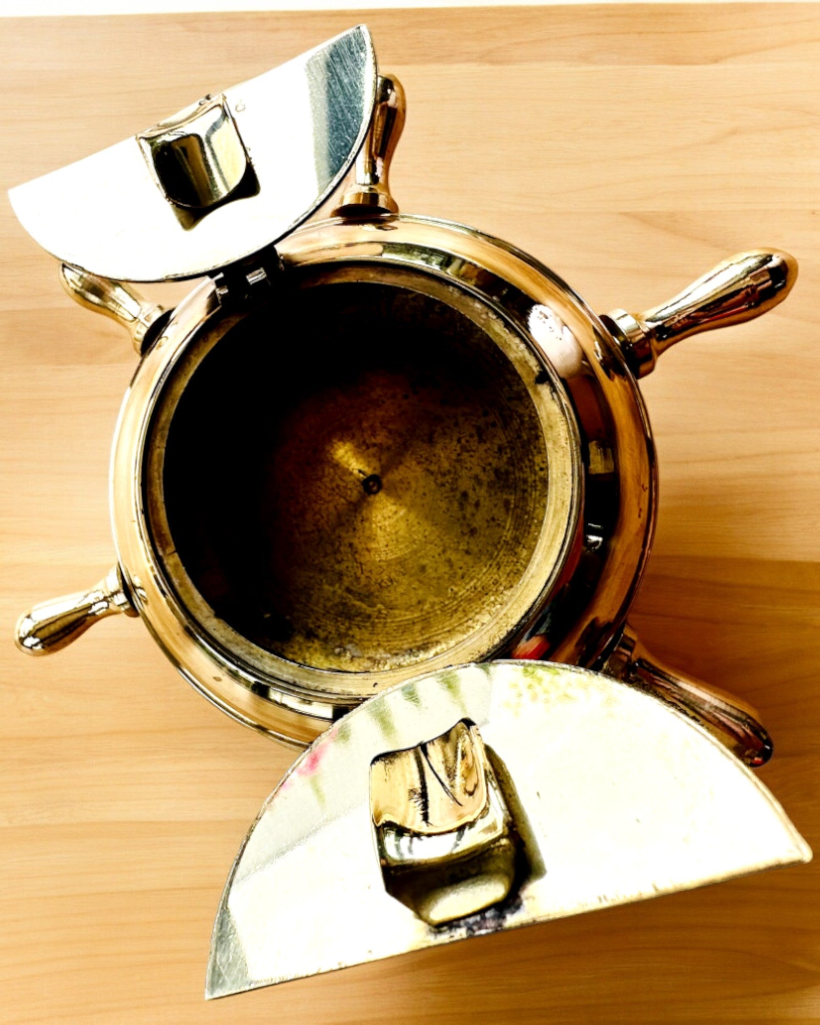 Cinzeiro de Latão do Capitão - opção de personalização para presente com gravação, feito à mão