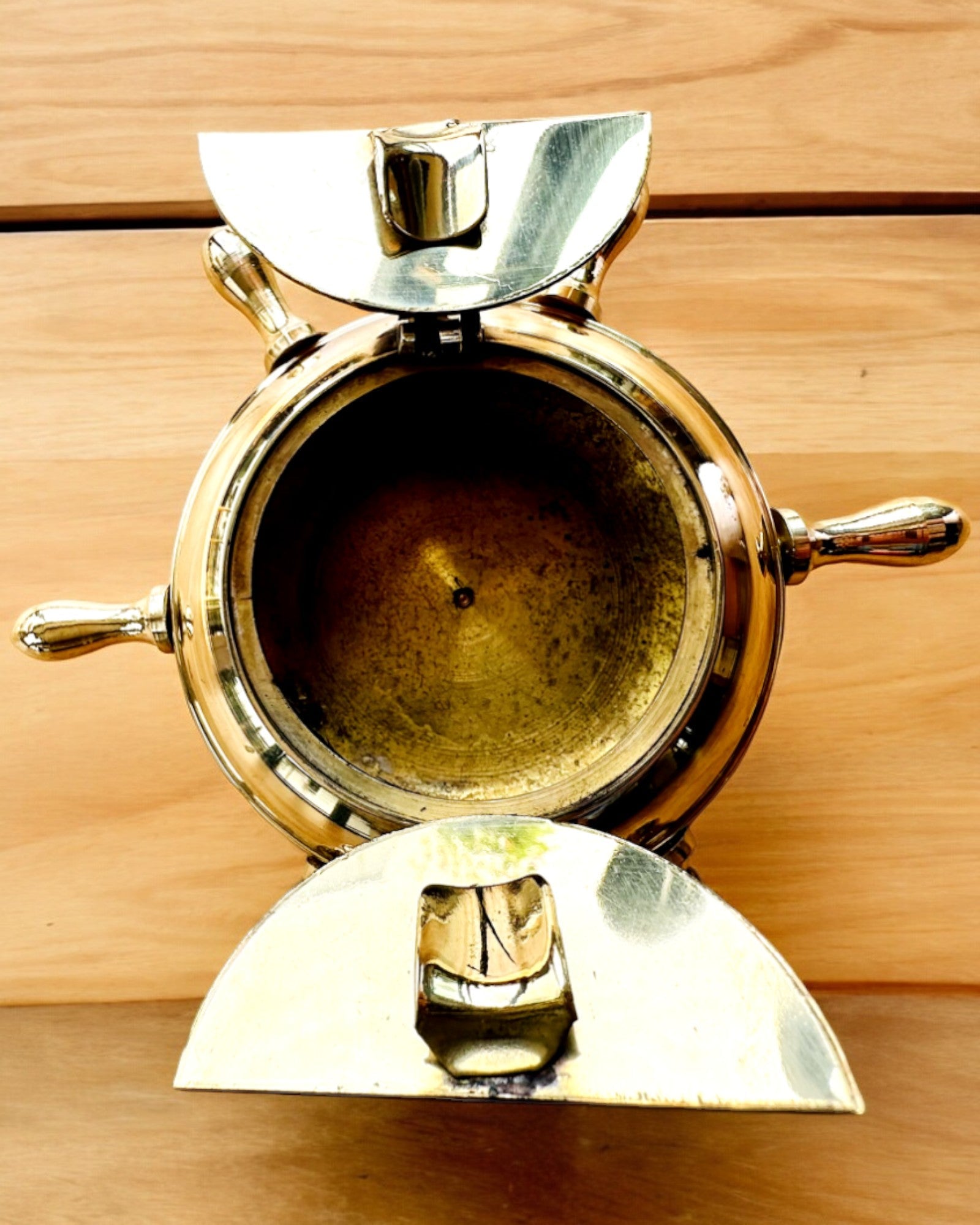 Cinzeiro de Latão do Capitão - opção de personalização para presente com gravação, feito à mão