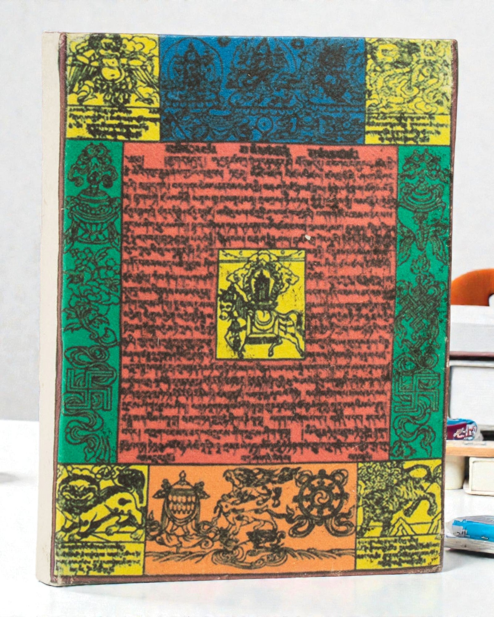 Caderno Médio Lokta Inspirações de Oração – Bandeiras de Oração (45 folhas, 15 x 12 cm)