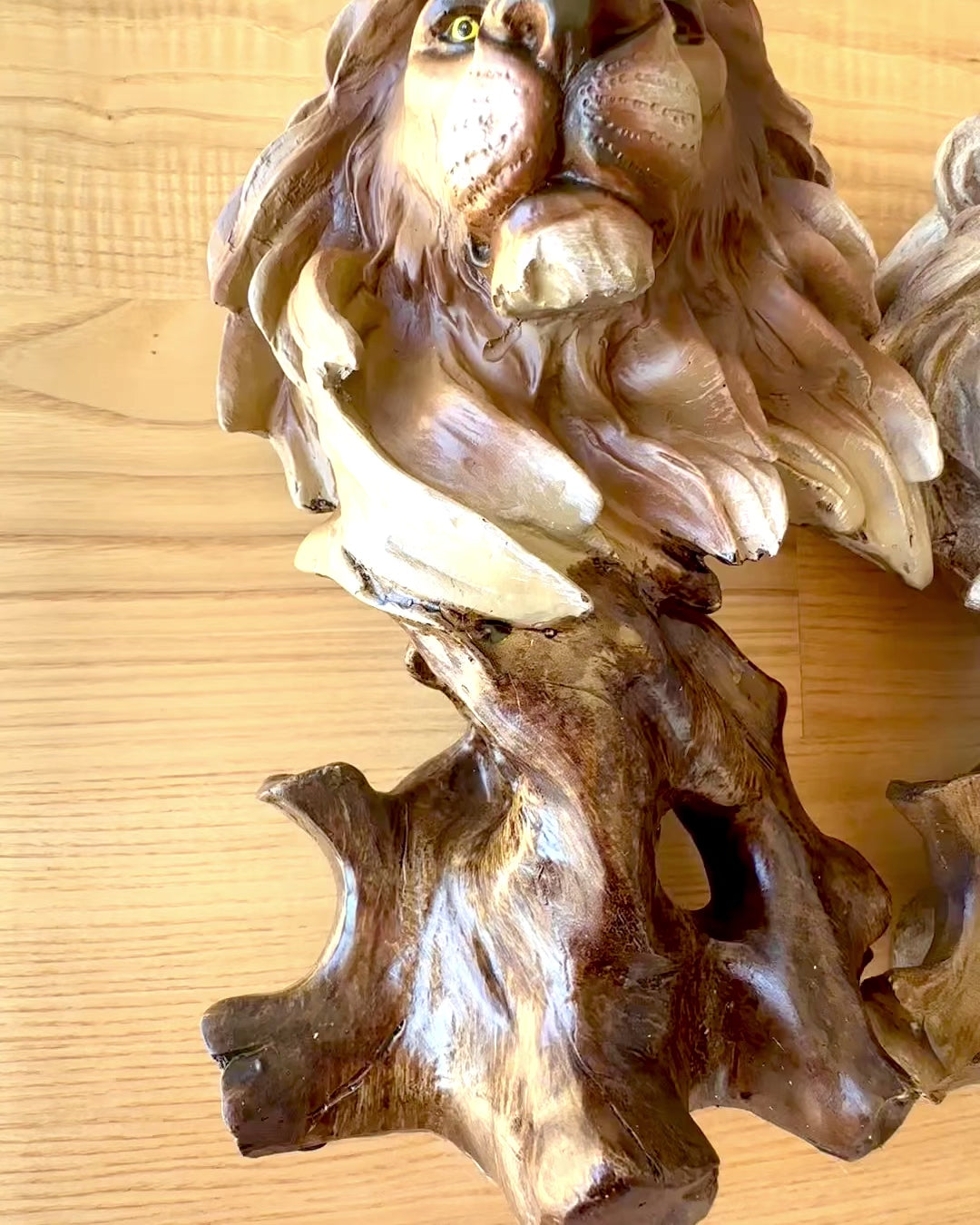 Estátua de Resina de Coragem de Leão, 28 cm de altura, com opção de gravação para presente