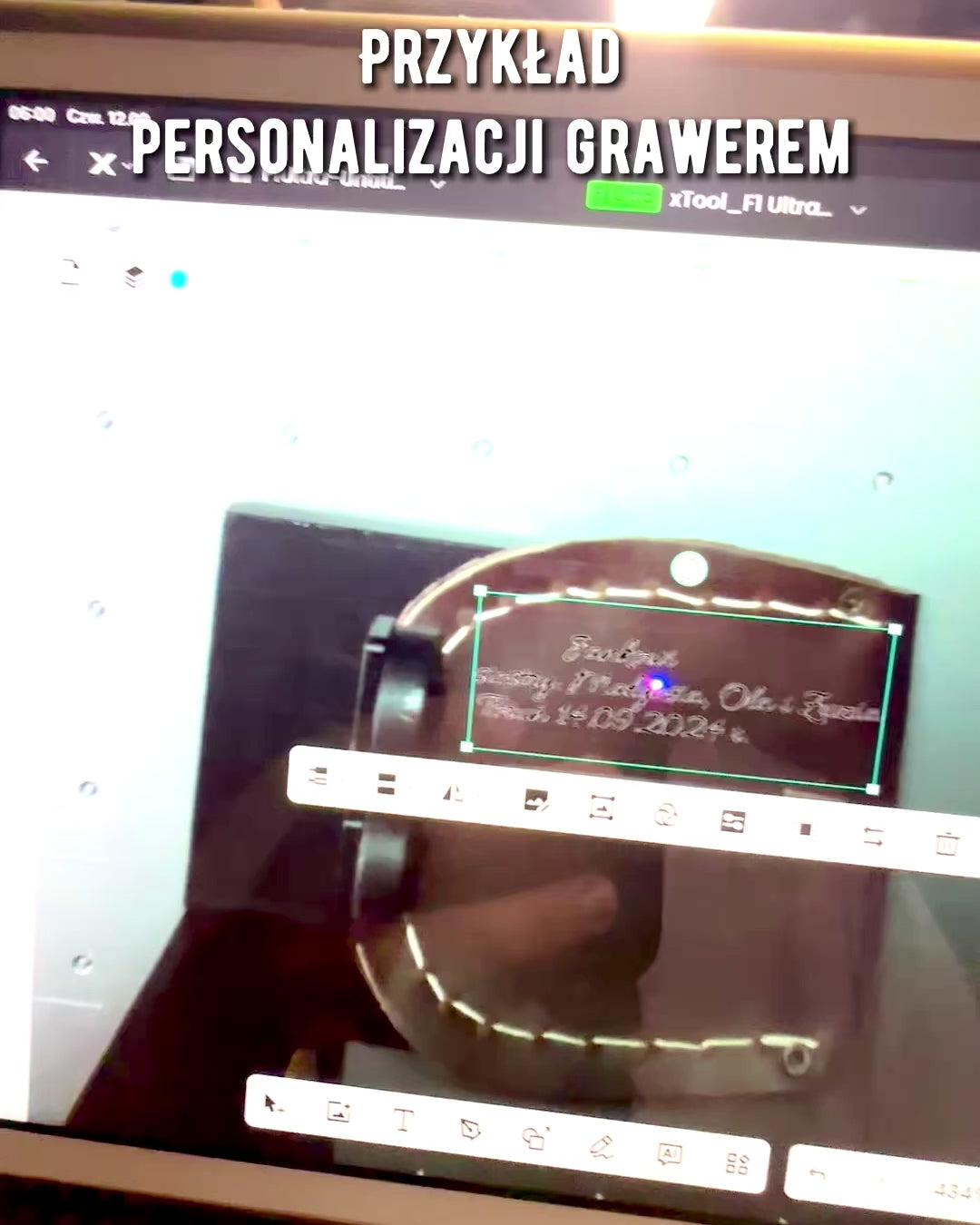 Estojo de Couro "Odkrywca" - para bússola compacta ou relógio de bolso - possibilidade de personalização com gravação