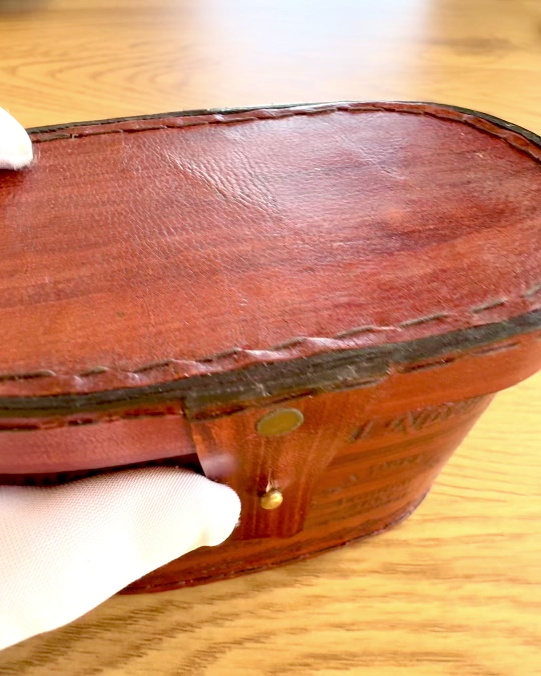 Binóculo com estojo de couro Victorian's Eye, 11 cm de Latão, Decorado à mão, personalização com gravação para presente