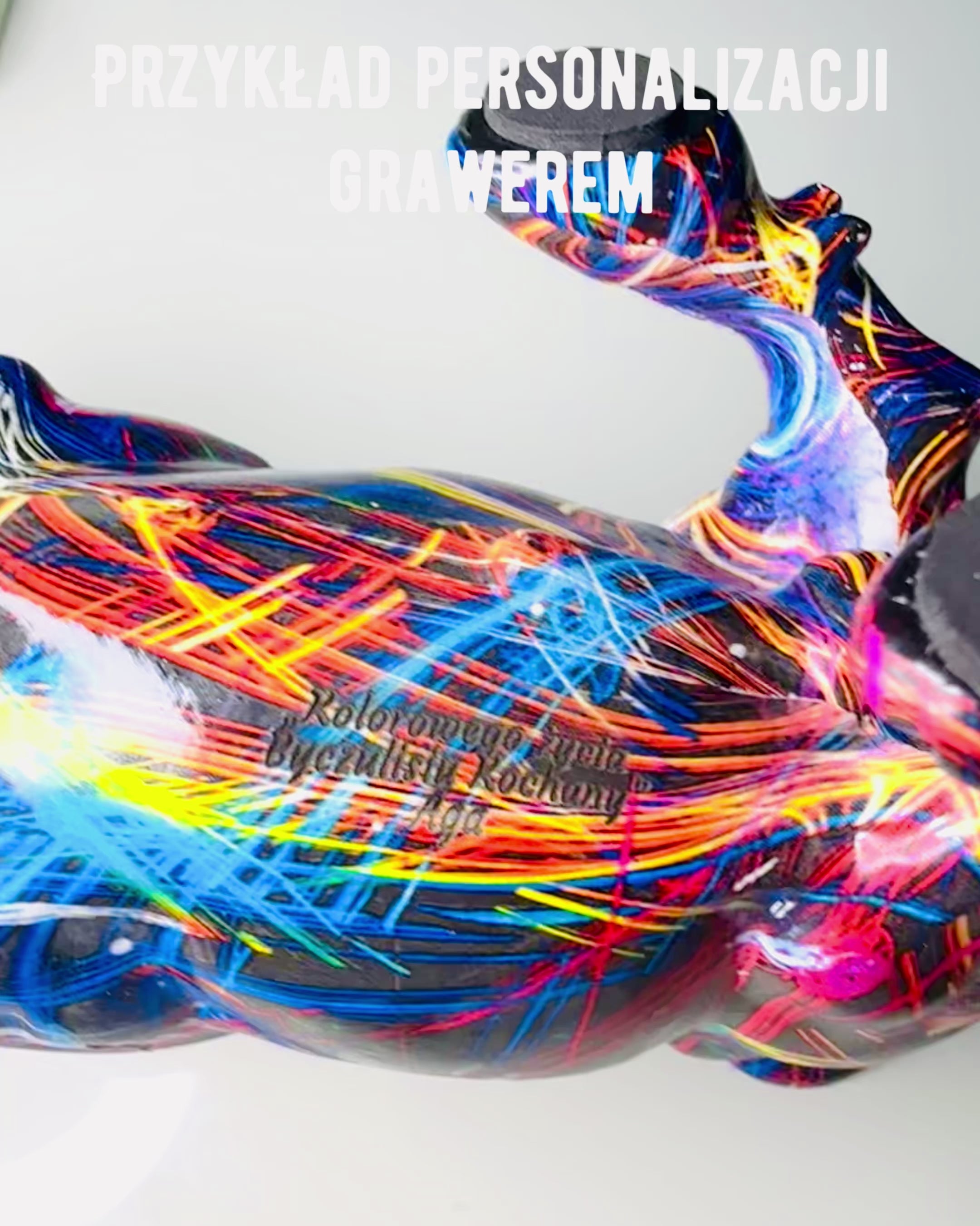 Escultura Decorativa Touro "BullArt" – Arte Única com Opção de Gravação - 4 variantes de cor, para presente personalizado