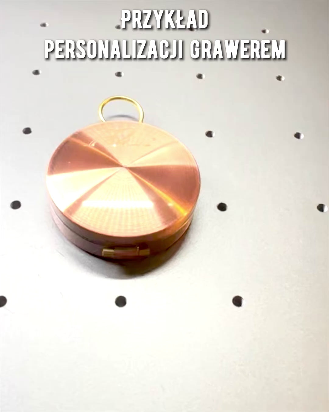 Bússola ouro rosa - navegação em estilo retro – instrumento portátil e preciso para determinação de direção para viajantes e exploradores. Gravação, personalização.