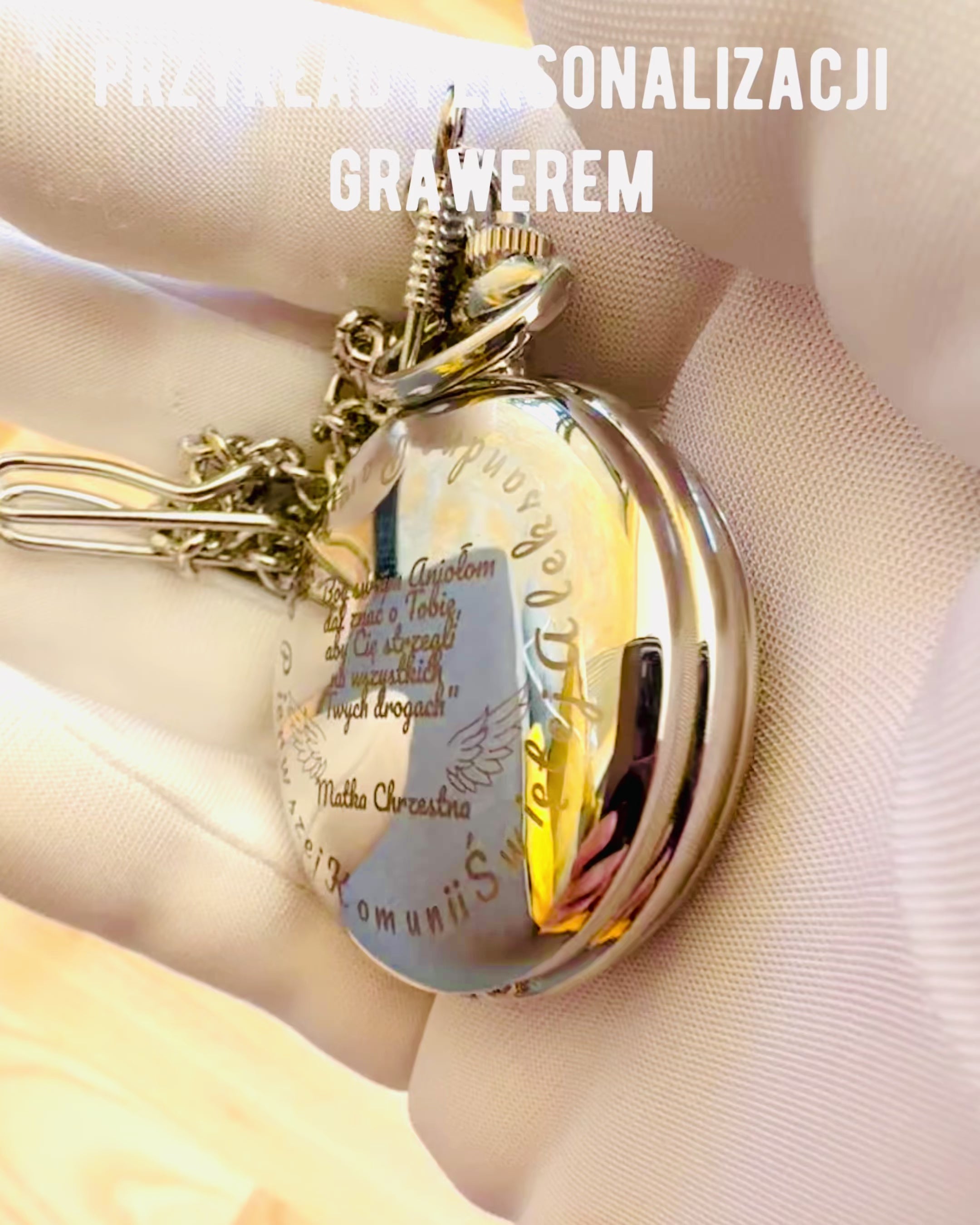 Relógio de Bolso Mecânico Clássico com Tampa Dupla, Manual, Cor Prata