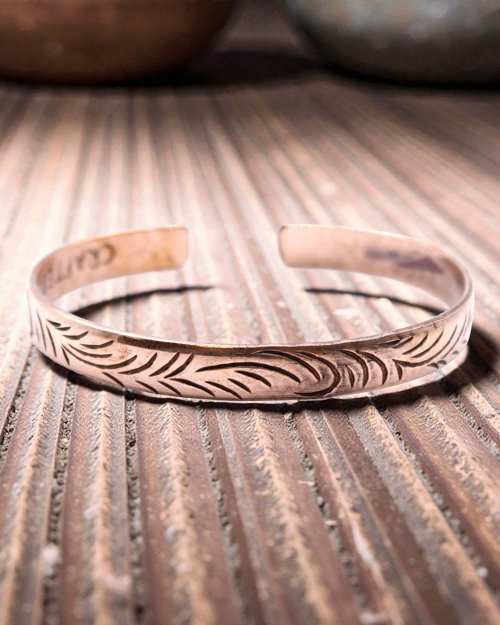 Pulseira Tibetana de Cobre Energia da Natureza – Espirais Estreitas