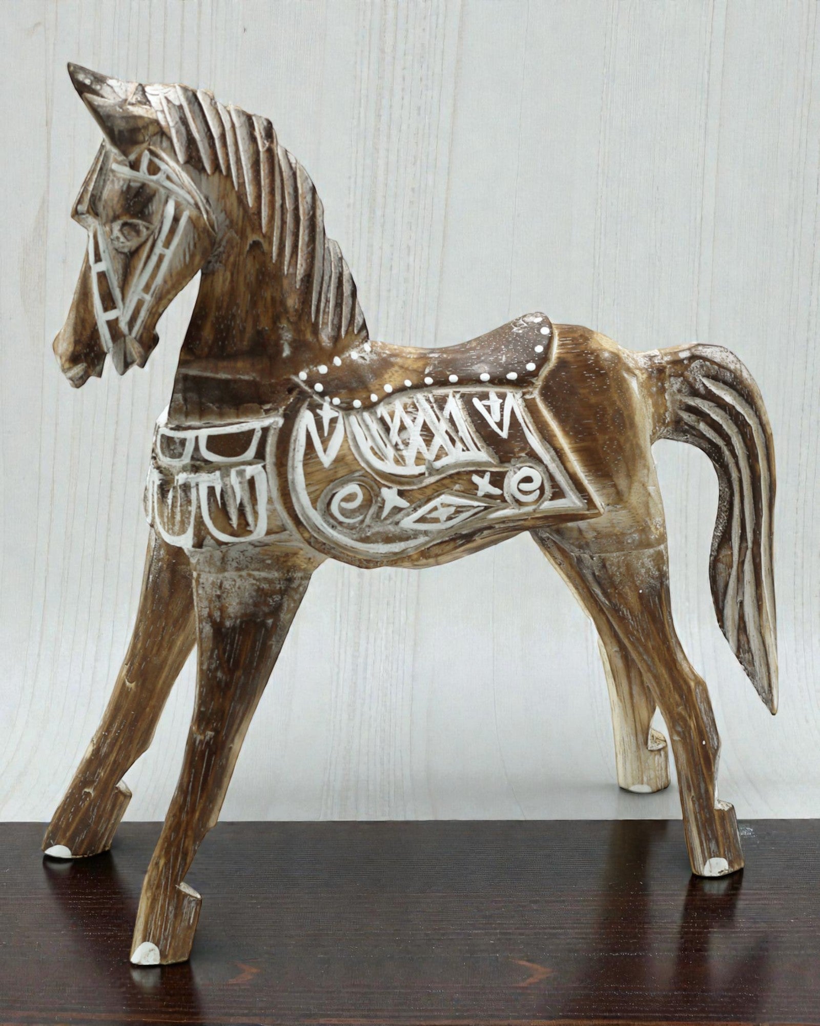 Cavalo Antigo Médio 25 cm – Escultura Oriental Clássica