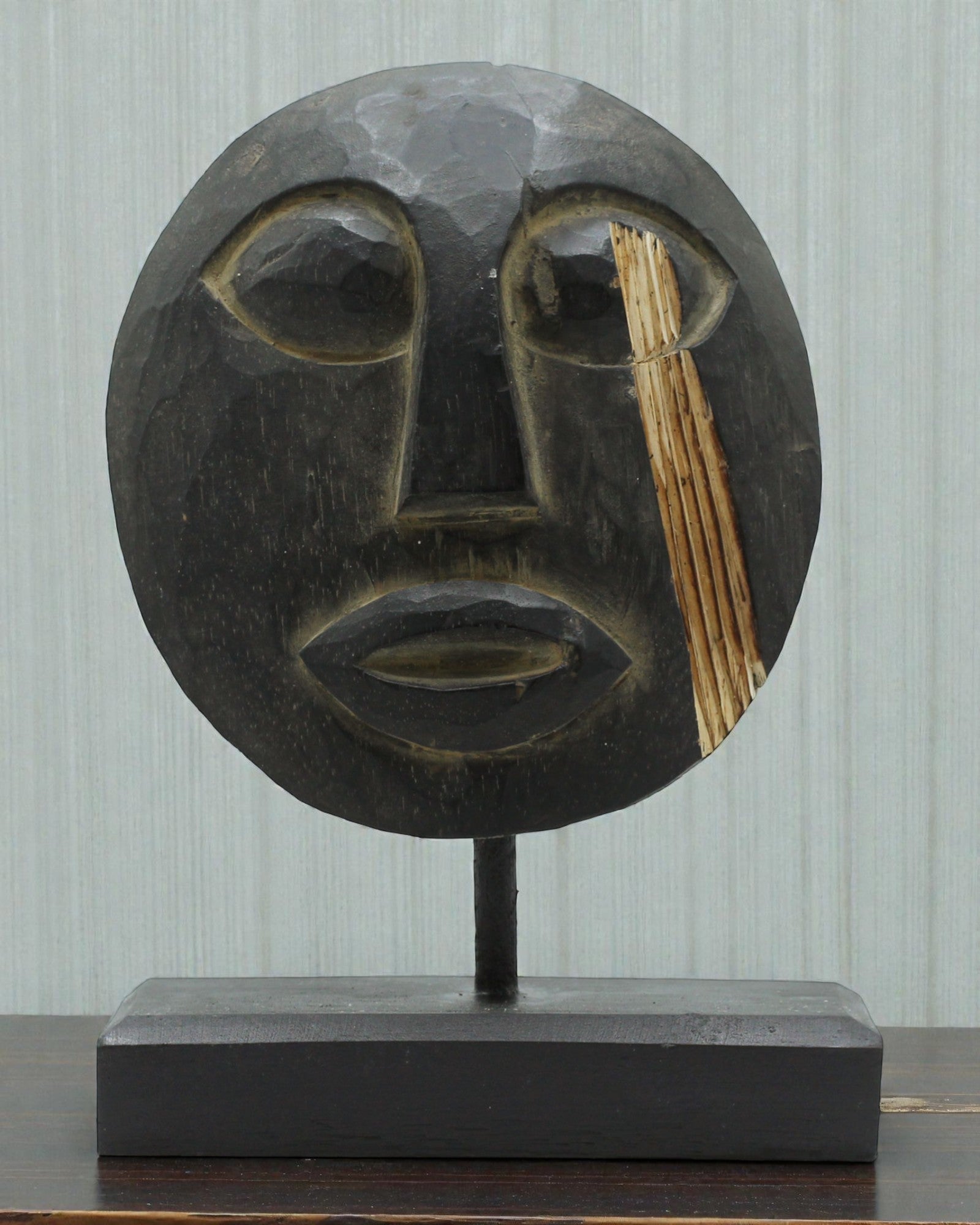 Máscara Timorense Guardião dos Antepassados 27x20 cm – Preta