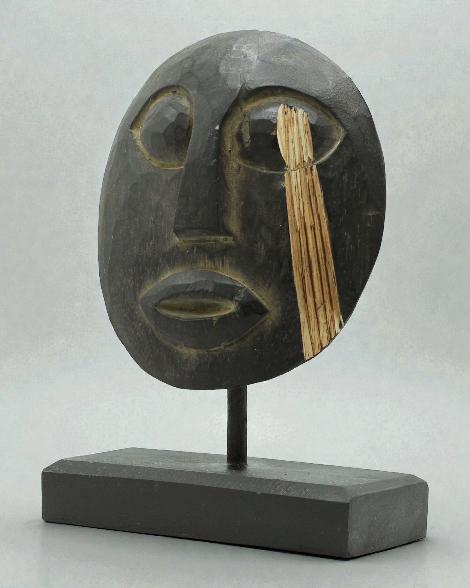 Máscara Timorense Guardião dos Antepassados 27x20 cm – Preta