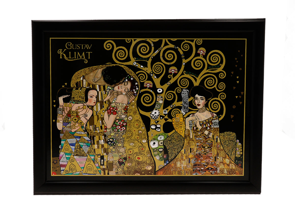 Suporte para portátil G. Klimt, Colagem (CARMANI), personalizável com gravação, ideal para oferecer, dimensões: 30.5x40.5cm, elegante e confortável para trabalhar ao colo
