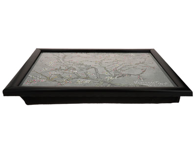 Suporte para portátil V. van Gogh, Amendoeira em Flor, cinzento, 30.5x40.5cm, personalizável com gravação