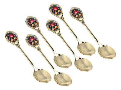 Colheres revestidas a ouro de 24K Kujawskie, pretas