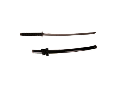 Conjunto de 3 espadas de samurai num suporte, com possibilidade de personalização por gravação