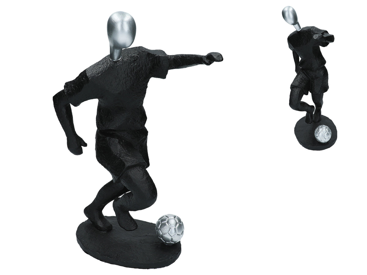 Figura de jogador de futebol de 36 cm, com possibilidade de personalização por gravação
