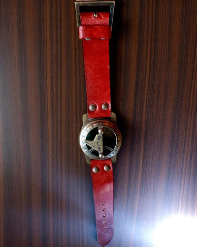 Relógio de Sol com Bússola - Feito à Mão, Artesanato Autêntico, possibilidade de gravação