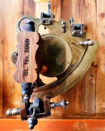 Sekstant Premium com Bússola Antiga - possibilidade de personalização com gravação