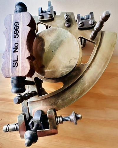 Sekstant Premium com Bússola Antiga - possibilidade de personalização com gravação