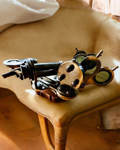 Sekstant Premium com Bússola Antiga - possibilidade de personalização com gravação