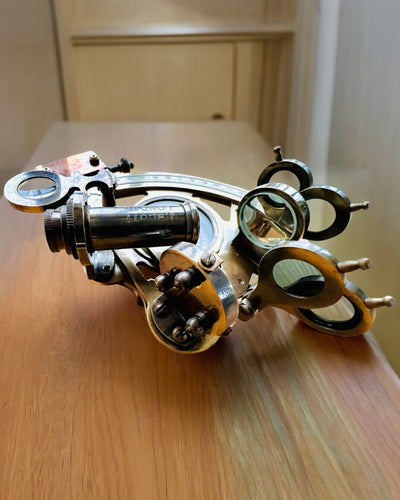 Sekstant Premium com Bússola Antiga - possibilidade de personalização com gravação