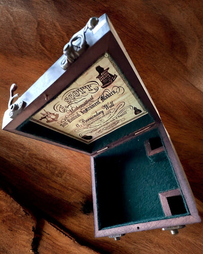 Grande Caixa de Madeira para Sextante ou Bússola Premium "Mariner's Legacy" com Possibilidade de Gravação