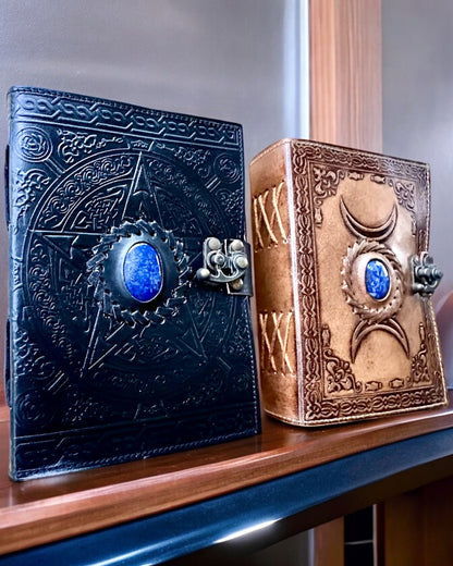 Dziennik Premium, Padrão Antigo, Caderno de Couro "Magiczna Kronika" 200 páginas, 2 variantes à escolha, personalização com gravação