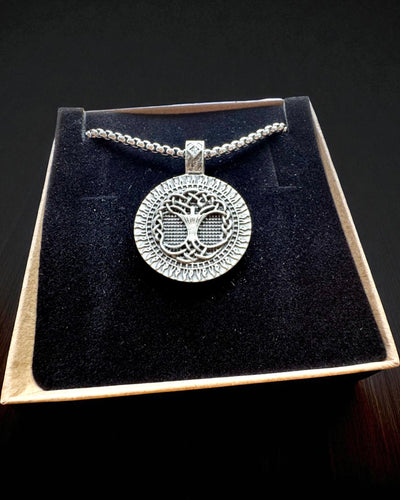 Amuleto Árvore da Vida com Possibilidade de Gravação - colar "Vitalidade da Natureza", personalização