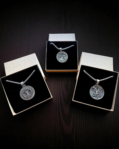 Amuleto Árvore da Vida com Possibilidade de Gravação - colar "Vitalidade da Natureza", personalização