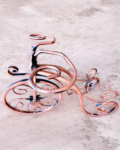 Suporte de Vinho "WineCycle" em Forma de Bicicleta - possibilidade de personalização com gravação para presente