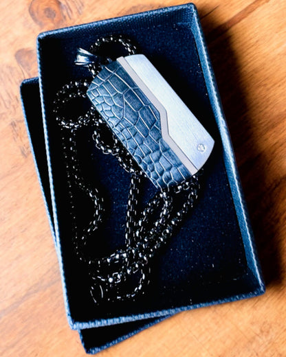Colar Masculino Força Elegante - personalização com gravação para presente