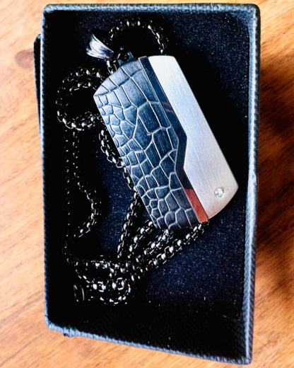 Colar Masculino Força Elegante - personalização com gravação para presente