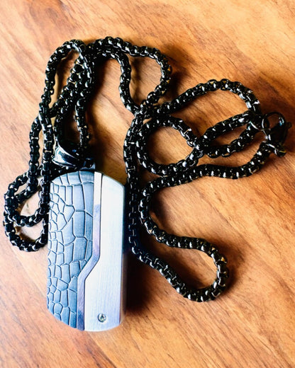 Colar Masculino Força Elegante - personalização com gravação para presente