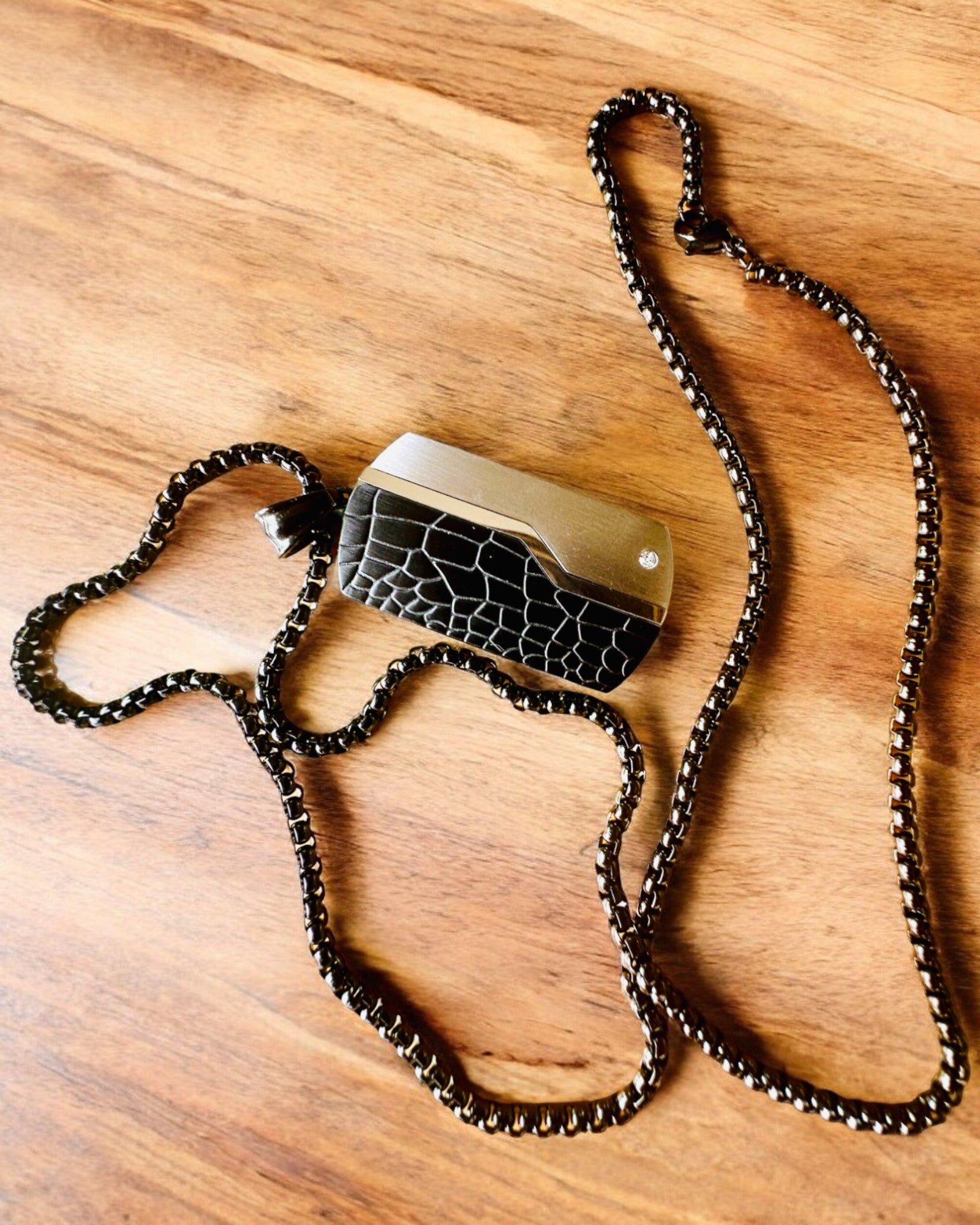 Colar Masculino Força Elegante - personalização com gravação para presente