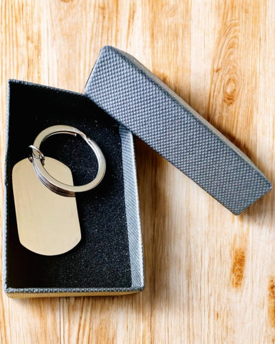 Brelok Militar ID "Nieśmiertelnik" de Aço Inoxidável – Gravura Personalizada