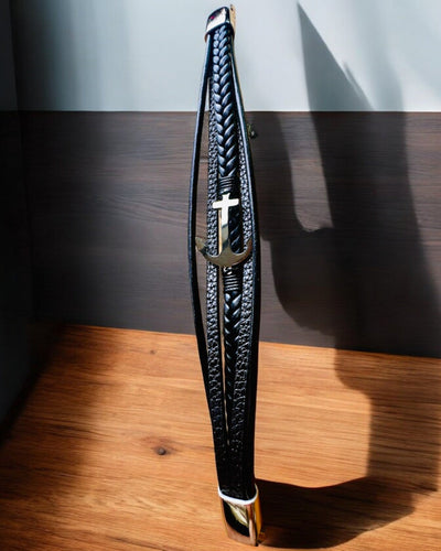 Pulseira masculina Âncora de Elegância com opção de gravação para presente