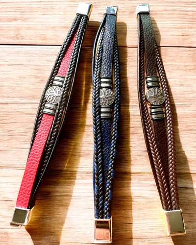 Pulseira "Árvore da Vida" com possibilidade de personalização para presente, 3 variantes de cores