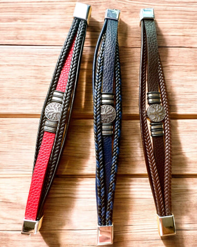 Pulseira "Árvore da Vida" com possibilidade de personalização para presente, 3 variantes de cores