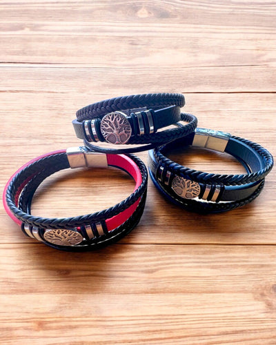 Pulseira "Árvore da Vida" com possibilidade de personalização para presente, 3 variantes de cores