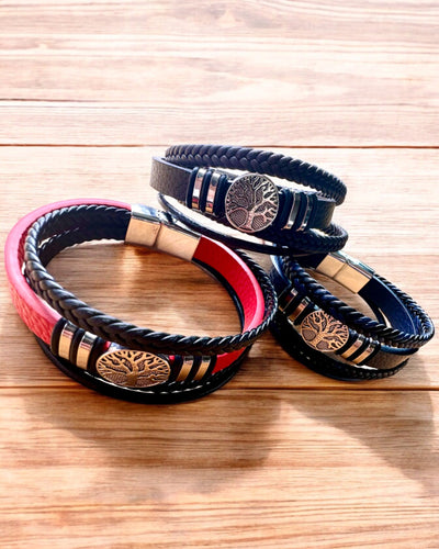 Pulseira "Árvore da Vida" com possibilidade de personalização para presente, 3 variantes de cores