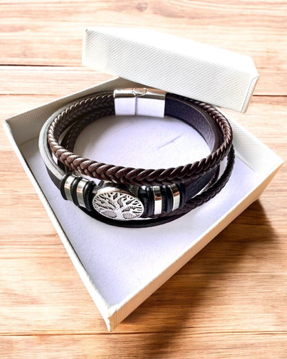 Pulseira "Árvore da Vida" com possibilidade de personalização para presente, 3 variantes de cores