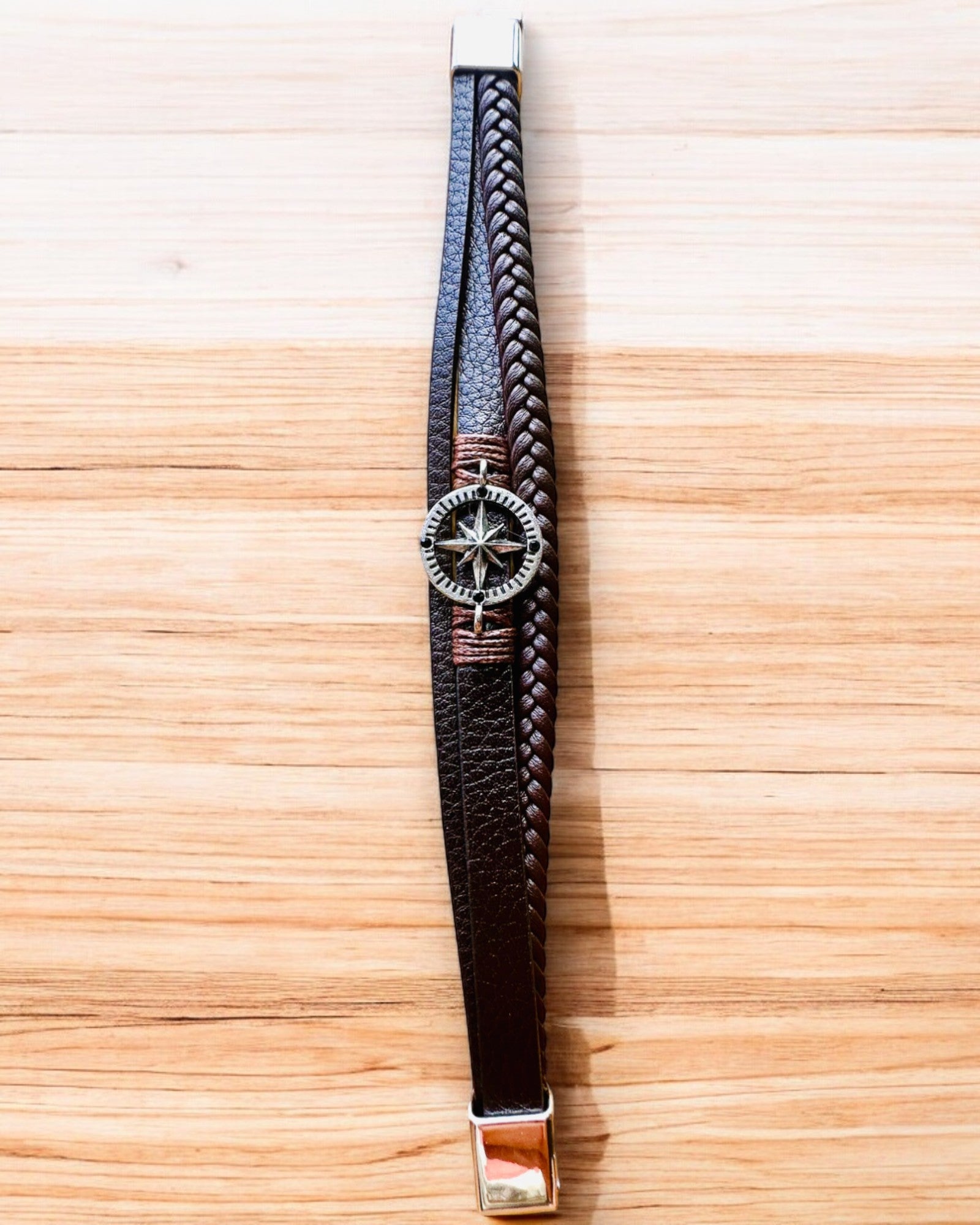 Pulseira "Compass Adventure" - possibilidade de personalização com gravação para presente, 2 variantes de cores à escolha
